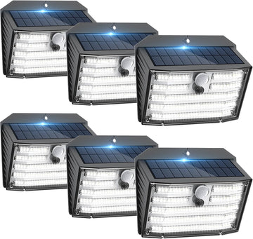 Solar Motion Lights Outdoor, Ultra Bright Solar Fence Lights with Motion Sensor, IP65 Waterproof Security Light 3