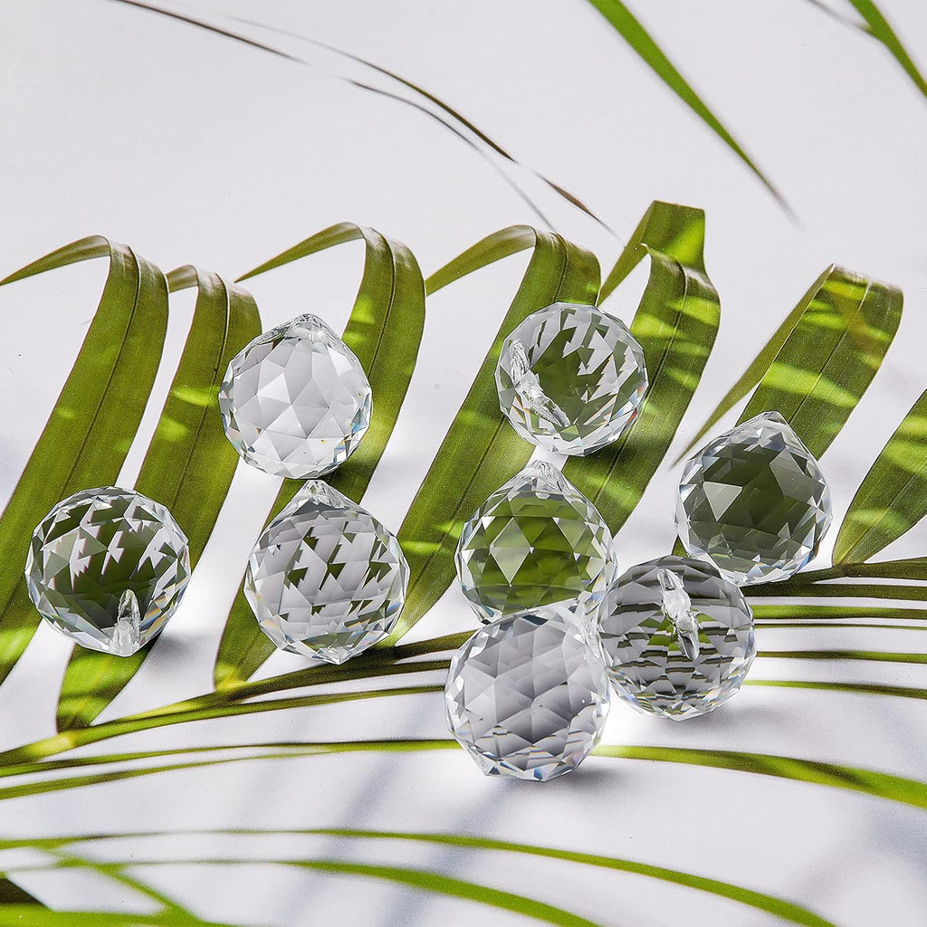 Crystal Prism Ball Sun Catcher - 24 Pack 20mm Hanging Decor for Windows, Wedding, Home, Feng Shui