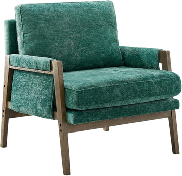 Kelly Mid-Century Modern Accent Armchair, Green