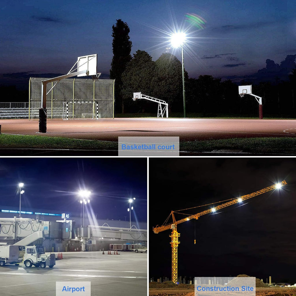 800W LED Stadium Lights Outdoor, 2Pack 400W 6500K Arena Flood Light | 112000LM, IP67 Waterproof. 180° adjustable