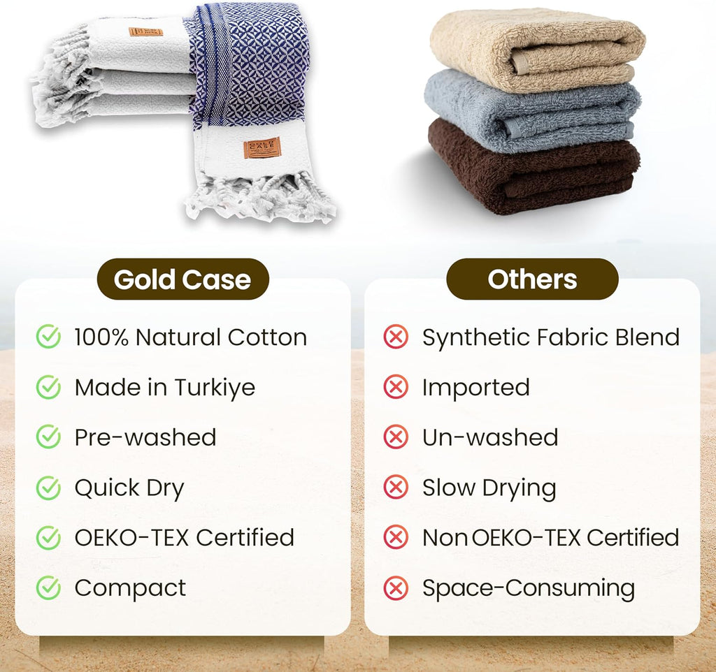 Turkish Hand Towels Set of 4 - 20 x 40'' - 100% Cotton Bathroom Towels - Aphrodite Kitchen Small Towel for Spa, Face