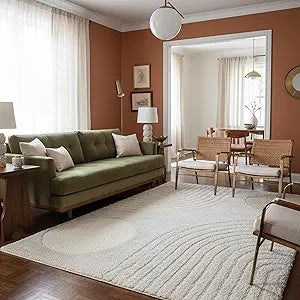 Gloria Beige Abstract Power Loomed Area Rug, 12' x 15'