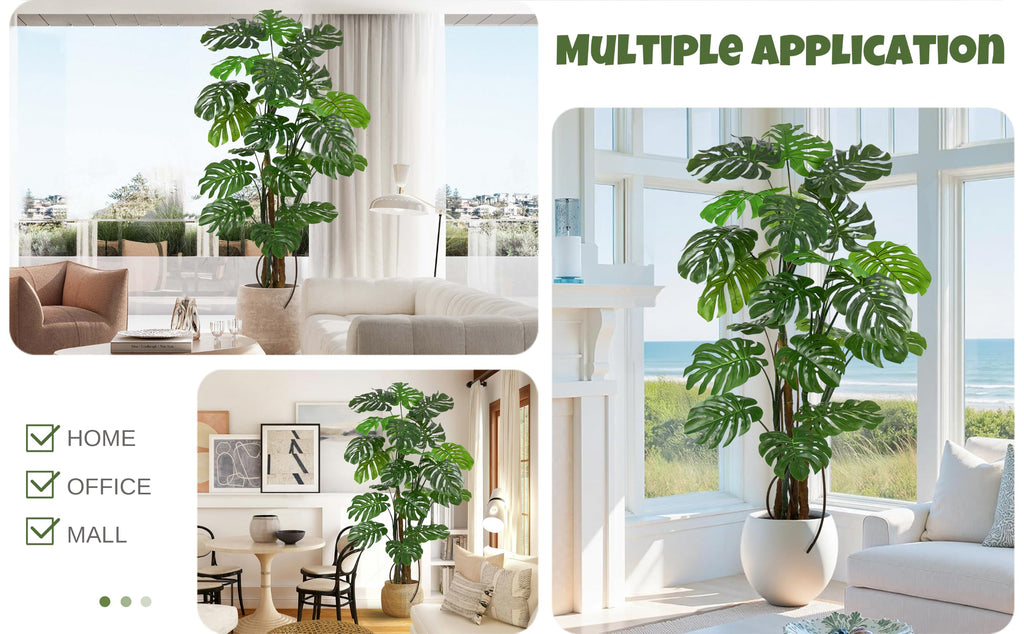 Artificial Monstera Deliciosa Tree 7FT with 23 Split Leaves