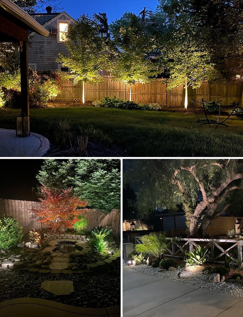 12W LED Landscape Lighting Low Voltage (AC/DC 12V) Waterproof Garden Pathway Lights Super Warm White (900LM) Walls