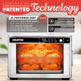 French Door Air Fryer Oven - 37 Qt Large Capacity Convection Toaster Oven, FryForce 360°, Digital Display, 12 Cooking