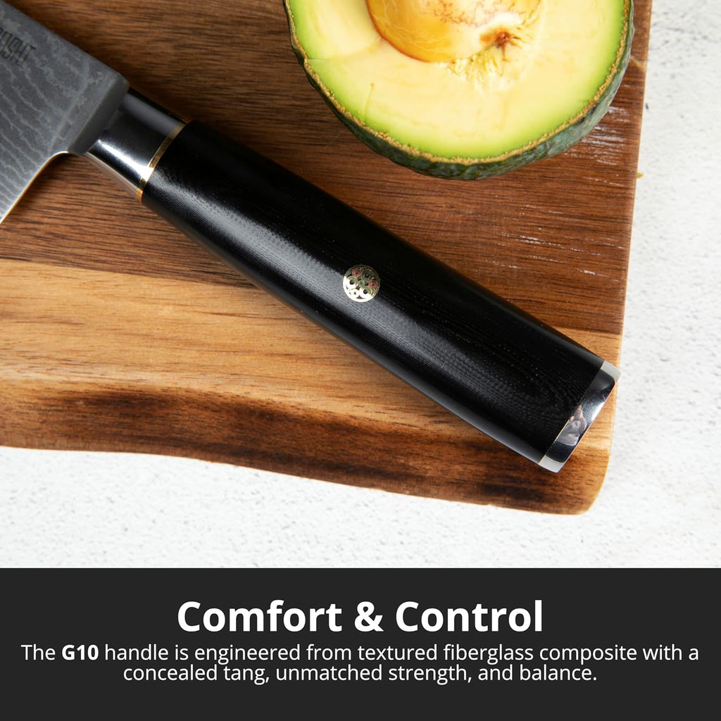 Magnetic Kitchen Knife Block Set - Japanese 67 Layer High-Grade VG-10 Steel Knives, Sharp, G10 Handle Professional