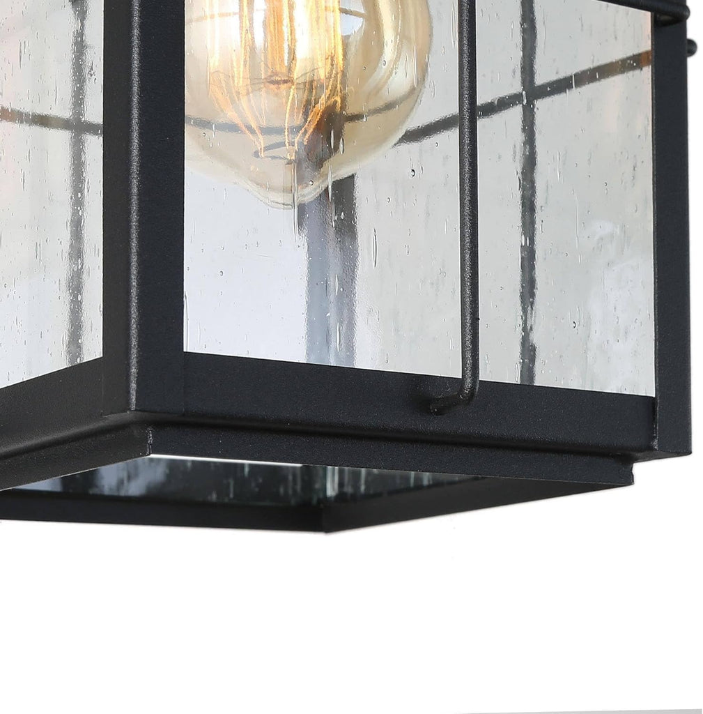 Outdoor Pendant Light Fixture, Farmhouse Exterior Hanging Lights with Adjustable Chain