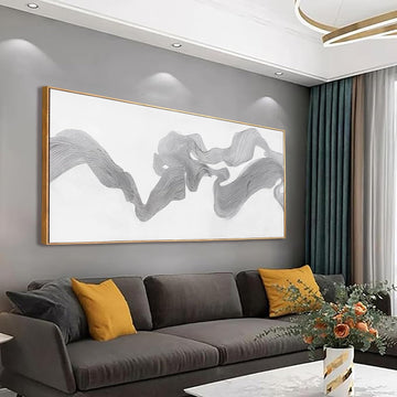 Abstract Canvas Wall Art Abstract Mist Texture Art With White Background Artwork Canvas Prints Canvas Picture