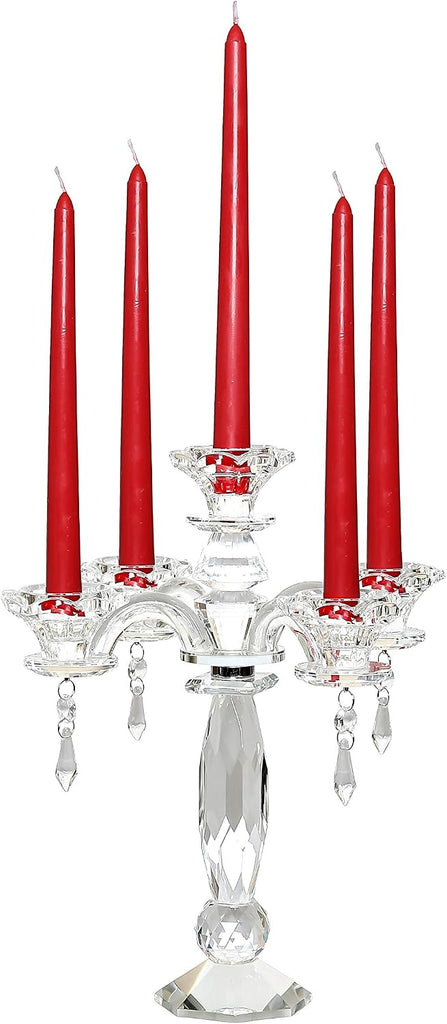 5-Arm Crystal Candelabra