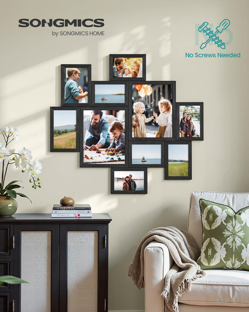 10 Tool-Free Assembly Collage Photo Frames for Wall