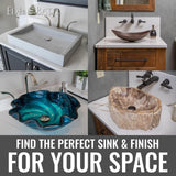 Eden Bath Blue Crystal Cut Oval Glass Sink Bowl Bathroom Vessel Sink for Vanity Top