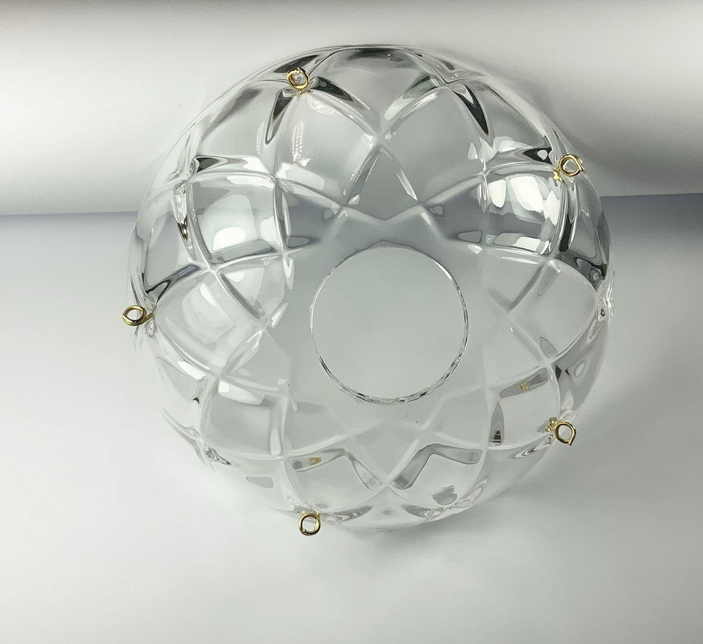 10 pieces -5 Side Holes, 4-Inches Asfour Chandelier Crystal 30% Lead Crystal Bobeche Lamp Chandelier Parts Cups With