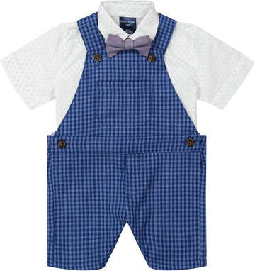 Baby Boys' piece Shortall, Bodysuit, and Bow Tie Set