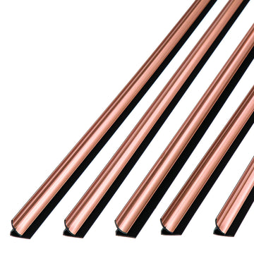 47 in Vinyl Inside Corner Trim Polished Copper (5 Pack)