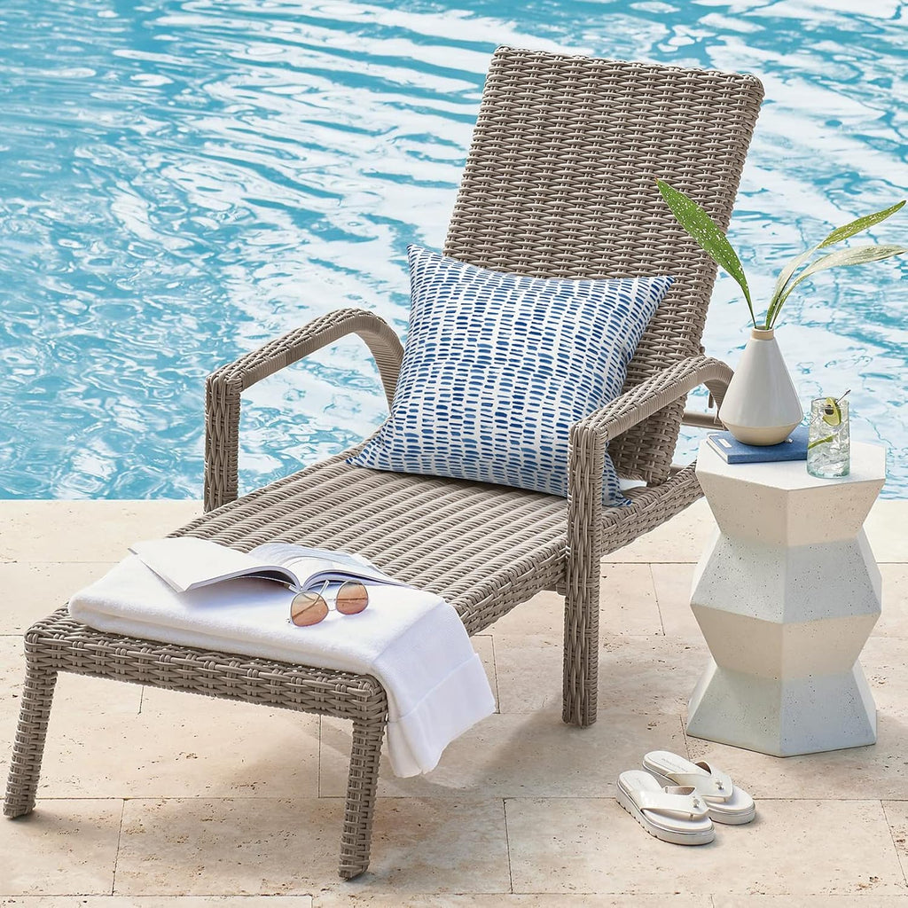 Pack of 2 Waterproof Outdoor Pillow with Inserts, 18x18 Square Patio Decorative Throw Pillow,Bench and Patio