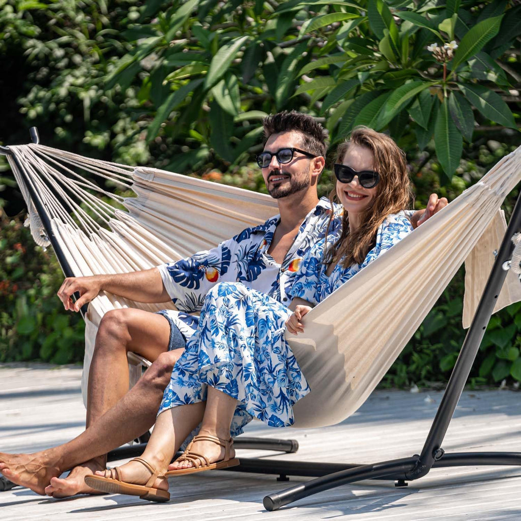 Daze Portable Hammock with Stand, Free Standing Hammocks for Indoor Outdoor Patio Yard, Has a Carrying Bag and
