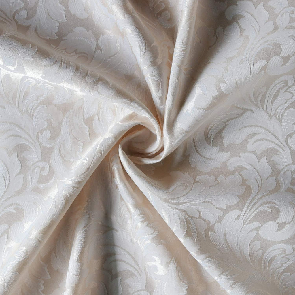 Heavy Duty 60 X 120 inch Rectangular Damask Jacquard Tablecloth Table Cover - Waterproof/Spill Proof