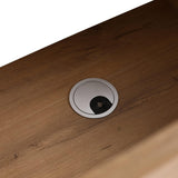 18-Inch Bathroom Vanity with Sink – Freestanding Storage Cabinet with Ceramic Basin, Soft-Close Door, Brown