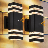 Dusk to Dawn Outdoor Wall Lights 2 Pack, 3000K Warm White Exterior Lighting Fixtures