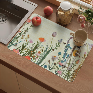 Vinyl Placemats Set of 8-12x17 Inch - Heat Resistant Washable Place Mats Waterproof Non-Slip Wipeable Table Mats for
