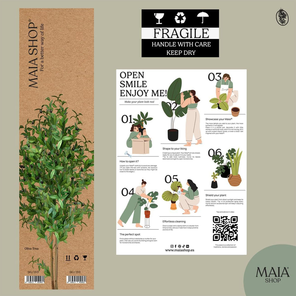 5ft Artificial Olive Tree - Faux Indoor Plant