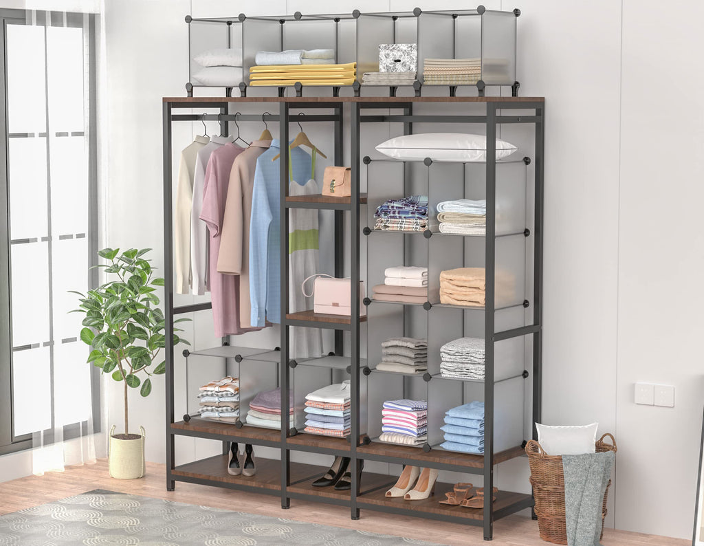 Closet Organizers and Storage, 12 Cube Storage Organizer, Grey