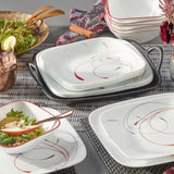 Vitrelle 18-Piece Service for 6 Dinnerware Set Triple Layer Glass and Chip Resistant