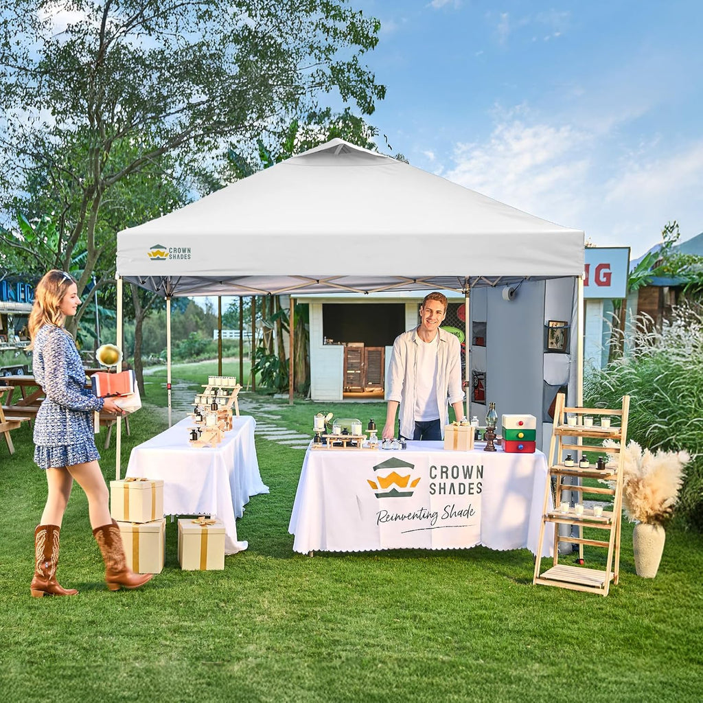 Canopy Tent 10x10 Pop Up Canopy Outdoor Shade with Pockets Sidewall