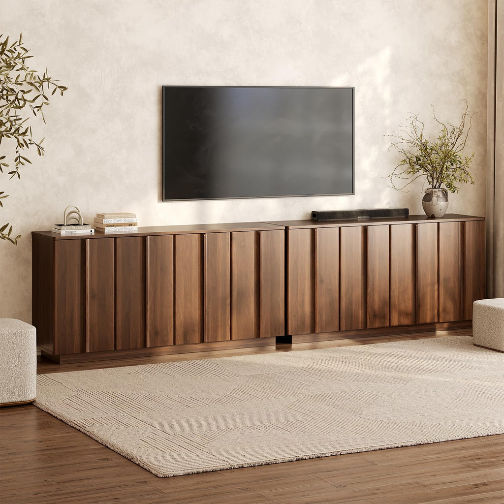 61" Sideboard Buffet Cabinet with Storage Walnut