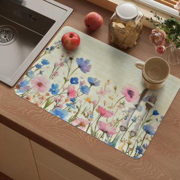 Vinyl Placemats Set of 4-12x17 Inch - Heat Resistant Washable Place Mats Waterproof Non-Slip Wipeable Table Mats for