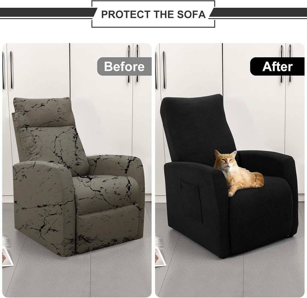 Recliner Chair Cover Jacquard Chair Covers 4 Piece