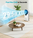 3-in-1 Evaporative Air Cooler, 35’’ Protable Swamp Cooler Indoor with 3 Modes&3 Speeds