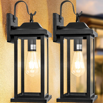 2-Pack Large Outdoor Light Fixtures IP65 Waterproof