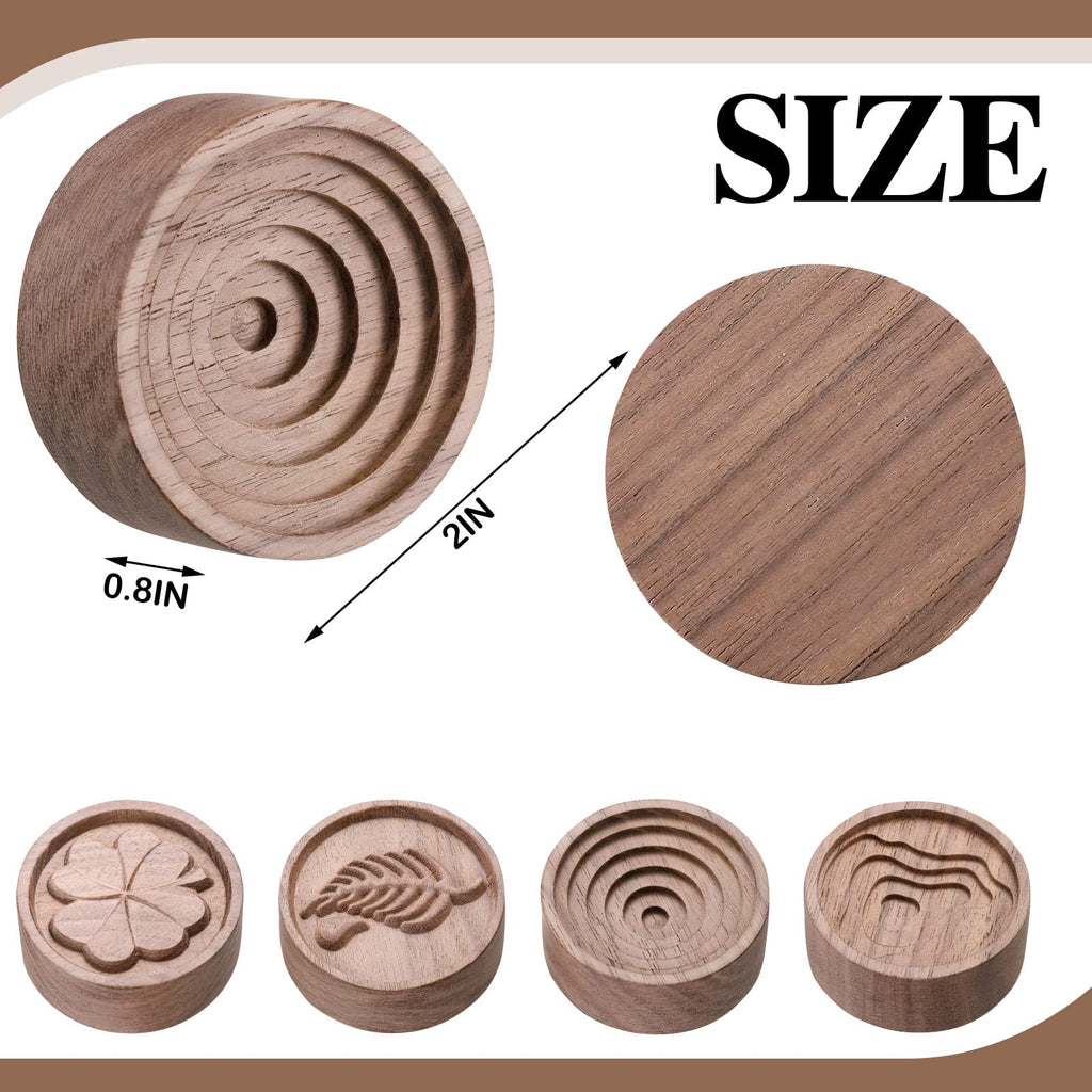 4 Packs Wood Essential Oil Diffuser Small Passive Oil Diffusers Aromatherapy Round Wooden Grain Portable Air