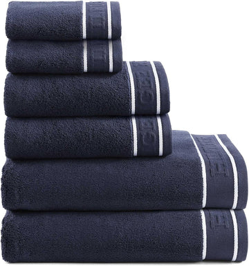 Bathroom Towels, Soft Cotton Washcloths, Bath & Hand Towel Set, Zero Twist, Medium Weight & Highly Absorbent, Set of