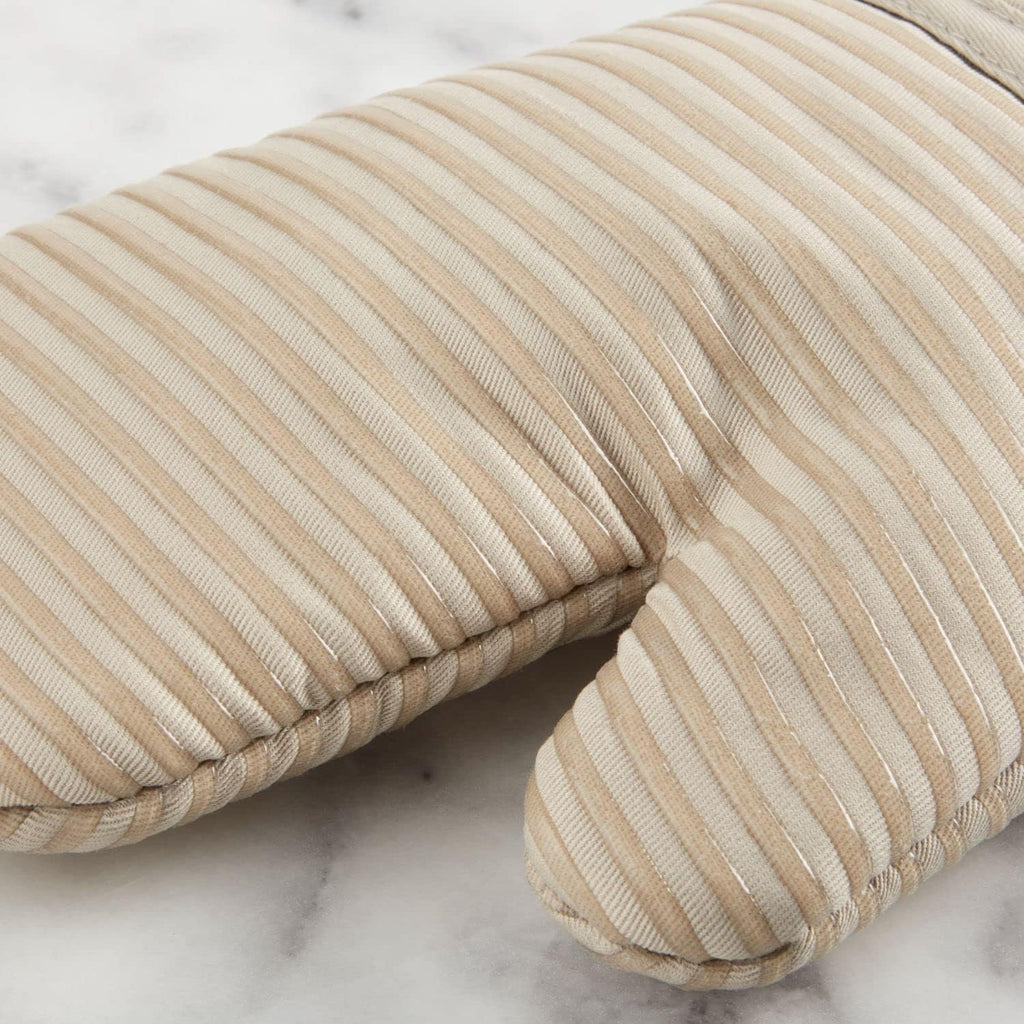Quilted Cotton Terry Cloth Oven Mitt, Pot Holder, Kitchen Towel 4-Pack Set, Heat Resistant, Silicone Grip, 16"x26"