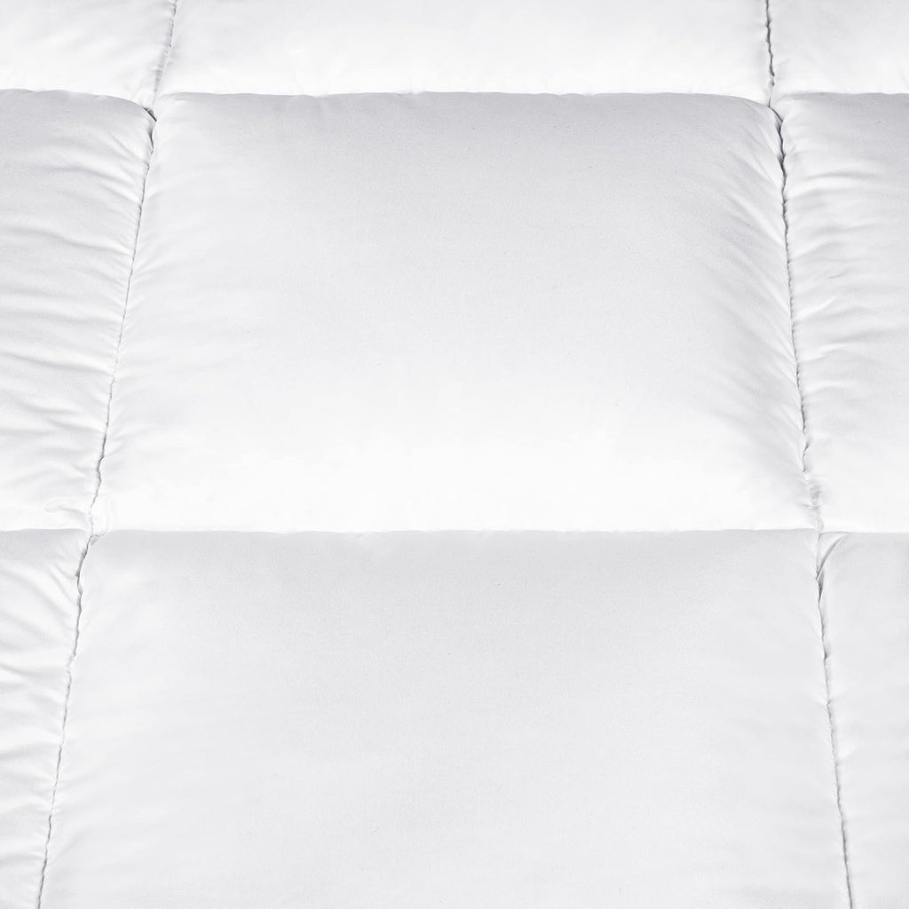 Down Illusion All Season Hypoallergenic Down Alternative Comforter with Corner Loops, King/Cal King, White