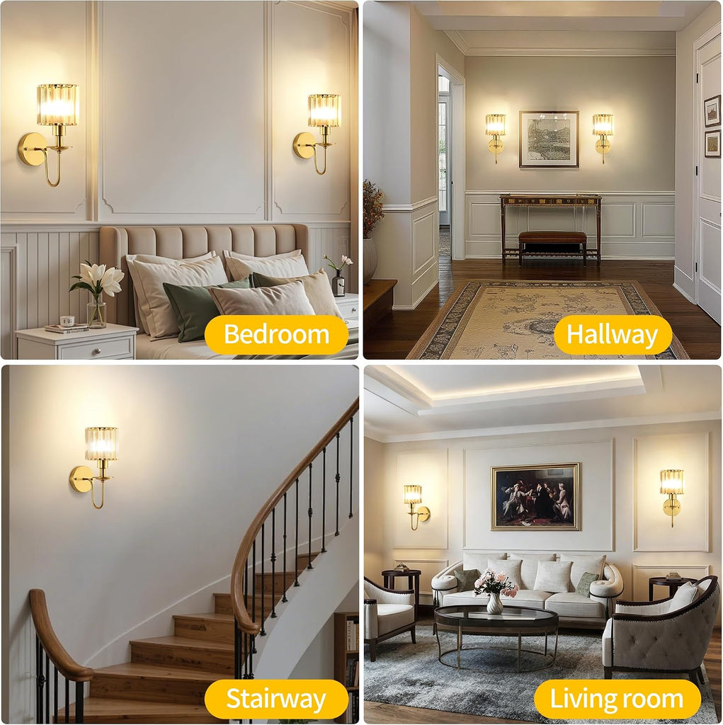 Battery Operated Wall Sconces set of Two,Wireless Wall Sconces with 5200 mAh Bulb and Remote,LED 15 Colors