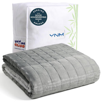 Cooling Weighted Blanket - Oeko-Tex Certified Material (Gradient Dark Grey, 60"x80" 20lbs), Suit for One