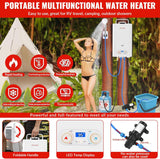 Tankless Water Heater Propane, 3.18GPM 12L Outdoor Portable water heater, with 2 GPM Water Pump