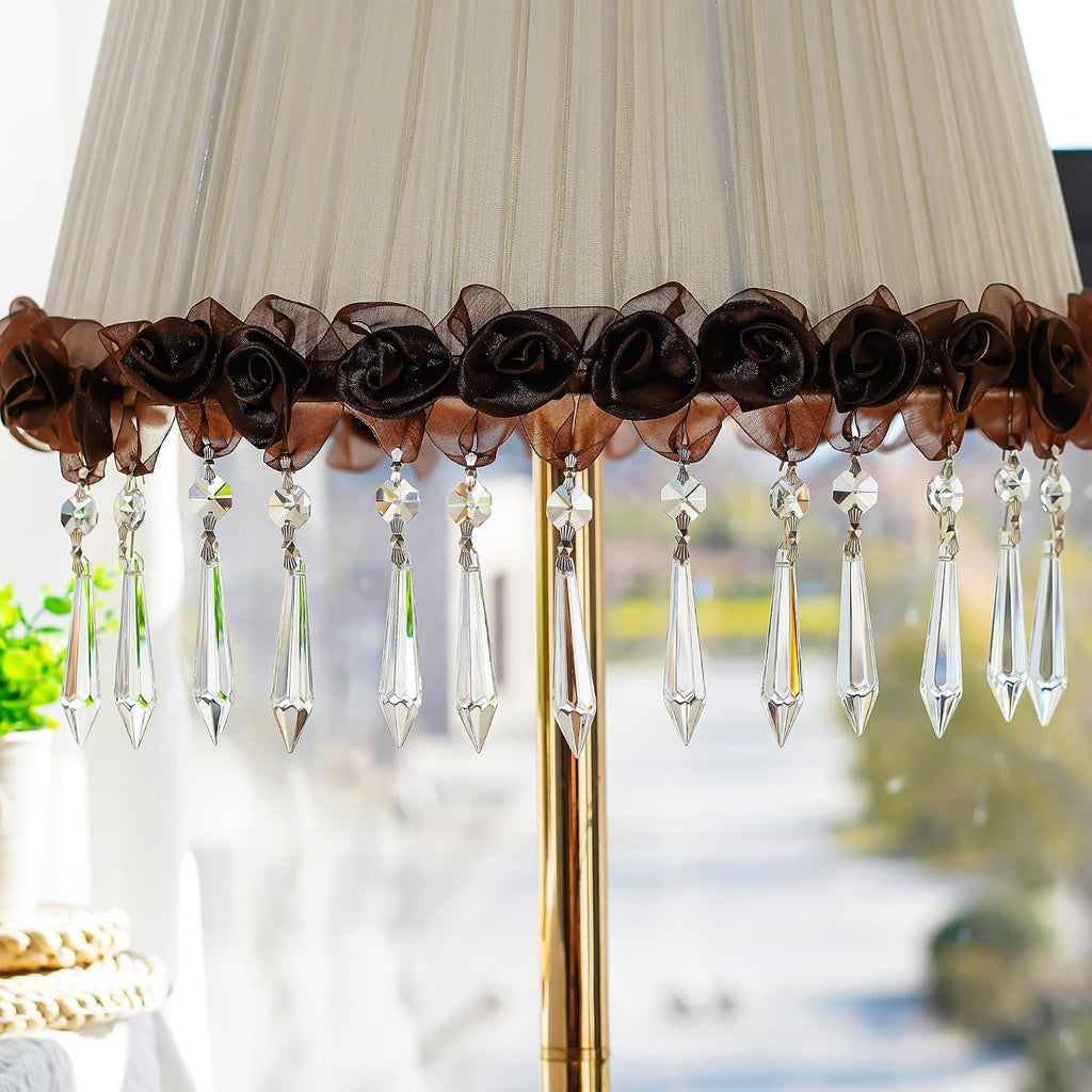 20 Pcs Crystal Icicle Prisms Octagon Bead Chandelier Lamp Suncatcher - 2.4 Inch Crystal Icicle Prisms with Octagon