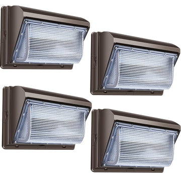 LED Wall Pack Lights Repalces 800W HPS/HID Light 4 Pack Outdoor Commercial Lighting Fixture 120W Waterproof