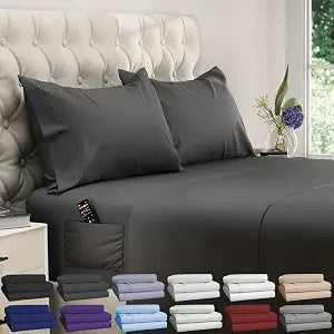 Queen Sheet Set - Queen - Gray