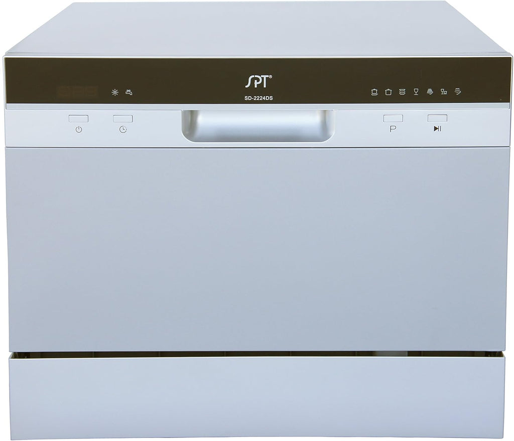 SD-2224DSB: Countertop Dishwasher with Delay Start & LED - Silver