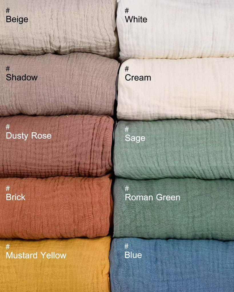 Mini Crib Sheets 2 Pack, Muslin Cotton Nursery Bedding, 24" x 38"
