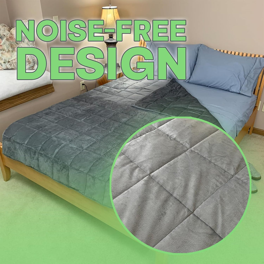 Weighted Blanket for Adults, Soft Comforter for Relaxation and Comfortable Sleep, Cooling Design (60in x 80in)