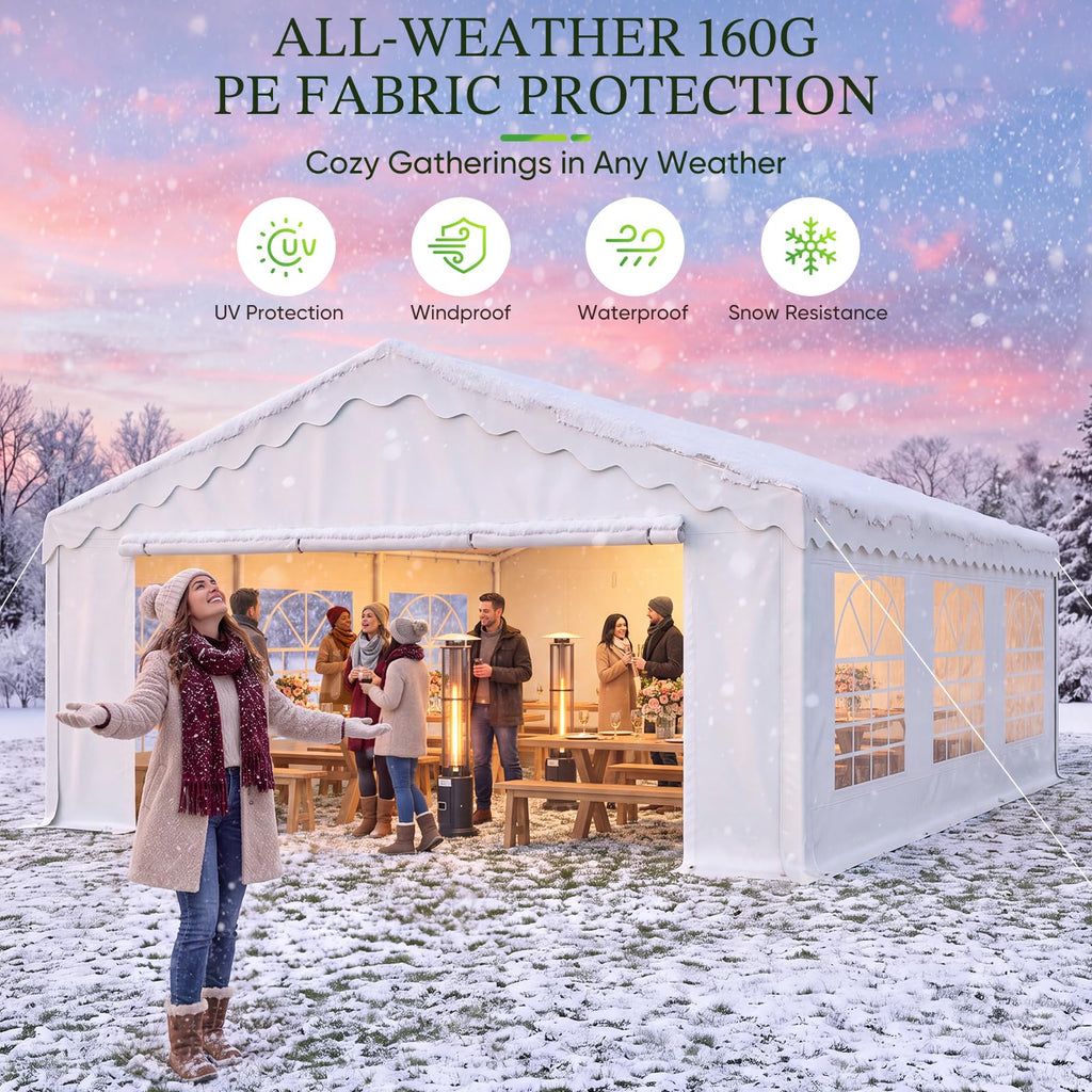 20x20ft Heavy Duty Party Tent with Storage Bags