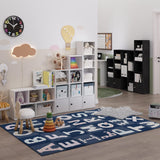 LUDER Book Shelf, 3-Tier Modern Bookshelf, Bookcase with 1 Door Storage Cabinet, 9.3 x 12 x 31.5
