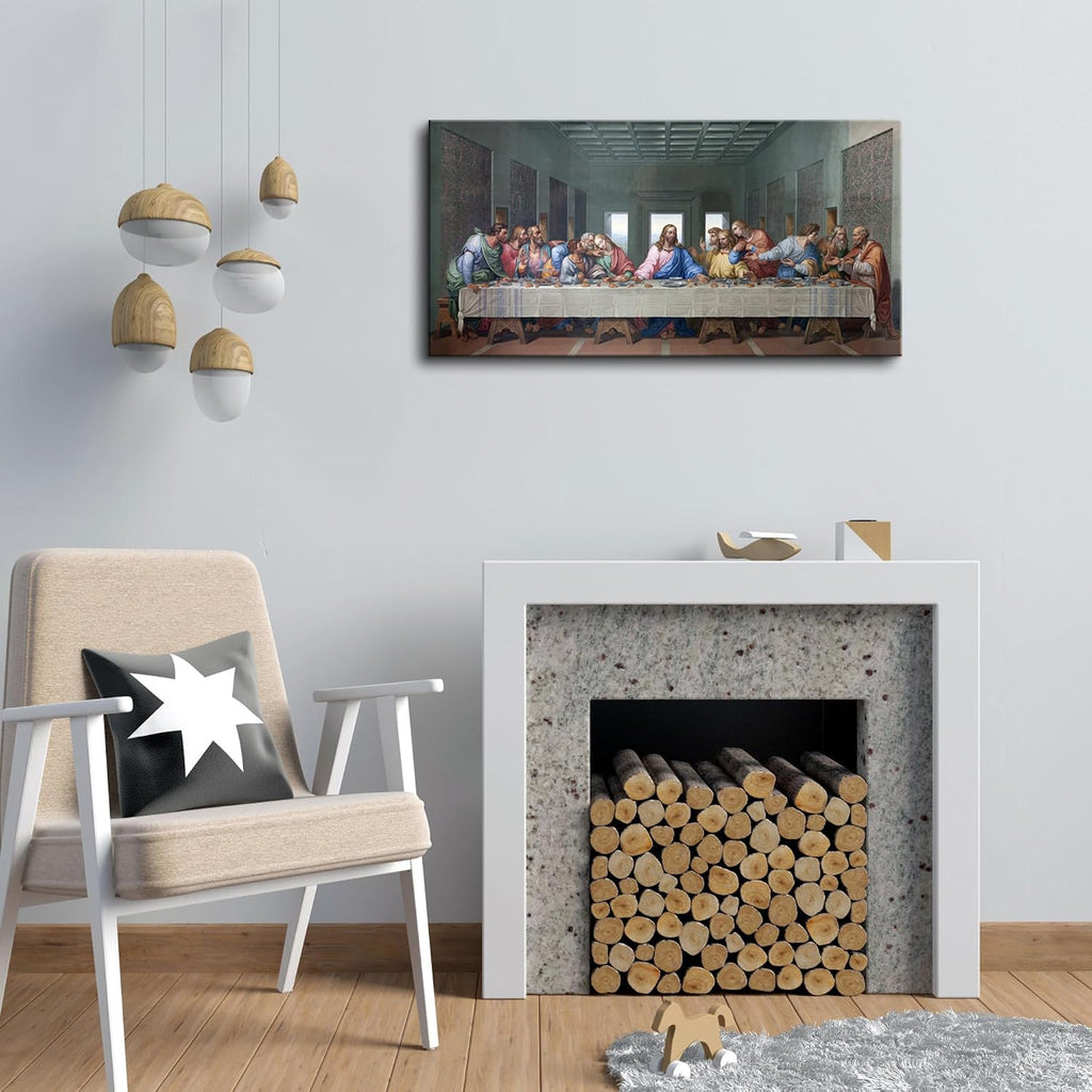Canvas Prints Wall Art the Last Supper by Leonardo Da Vinci Classic Art Reproductions Jesus Canvas Wall Art Decoration