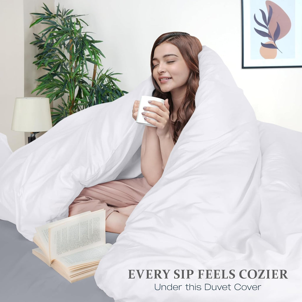 Duvet Cover - 3 Piece with Zipper Closure - 1 Comforter Cover & 2 Pillow Shams